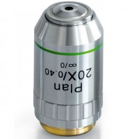 OBB-A1251 Obiettivo planacromatico Infinity (senza vetrino coprioggetti) 20.0× / 0.40 (molleggiato)